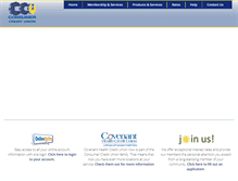 Tablet Screenshot of consumercreditunion.com